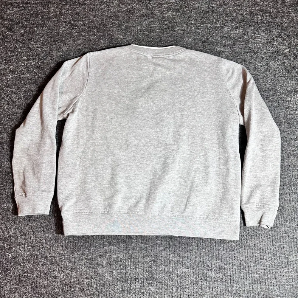 Vintage Comfort Corner Gray Cat Embroidered Sweatshirt Crew-neck Women Large L